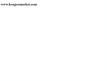 Tablet Screenshot of lesupermarket.com